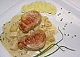 Schweinemedaillons mit Apfel-Meerrettich Sahnesauce
