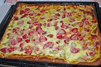 Rhabarber - Erdbeer - Kuchen 2