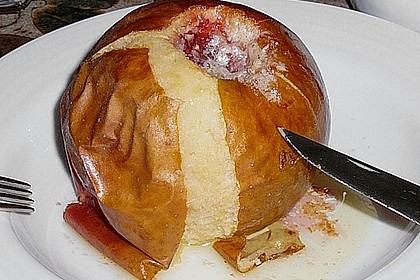 Brat&auml;pfel mit Mandelso&szlig;e
