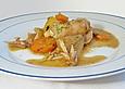 Huhn in Wei&szlig;wein mit Knoblauch