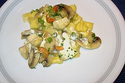 Putencurry im Nudelnest 1