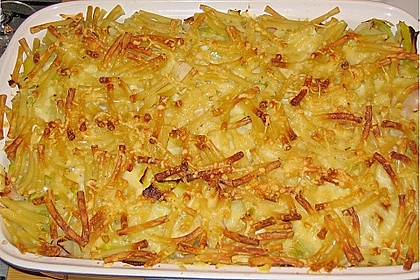Porree - Schinken - Nudel - Auflauf 1