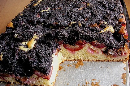 Zwetschkenkuchen mit Mohn 4