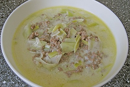 K&auml;se - Lauchsuppe 4