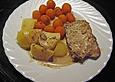 Marinierte Schnitzel mit Sahneso&szlig;e