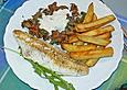 Zander auf Pfifferlingen mit Meerrettichcreme