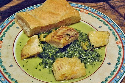Tansanische Fischpfanne mit Spinat