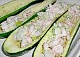 Zucchini mit Krabben - F&uuml;llung