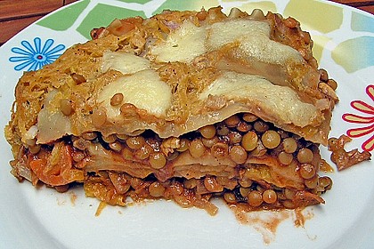 Linsen - K&uuml;rbis - Lasagne 3