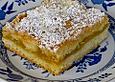 Gedeckter K&uuml;rbiskuchen vom Blech