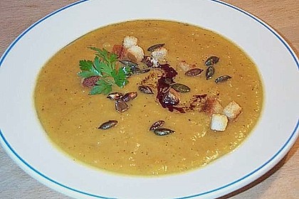 Amerikanische K&uuml;rbiscreme - Suppe 1