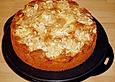 Apfelkuchen mit Calvados und Rum - Rosinen