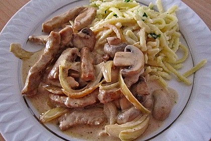 Rahm - Geschnetzeltes mit Pilzen 10