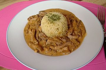 Rahm - Geschnetzeltes mit Pilzen