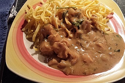 Rahm - Geschnetzeltes mit Pilzen 9