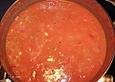 Schnelle herzhafte Partysuppe