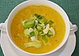 K&uuml;rbissuppe mit Porree
