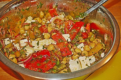 Mediterraner Kichererbsensalat 4