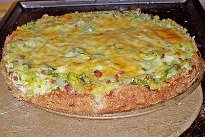 Lauchtorte auf Quark - &Ouml;lteig 1