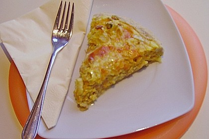 K&uuml;rbis - Lauch - Quiche 3