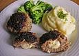 Frikadellen mit K&auml;se