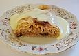 Apfelstrudel mit Yufkateigbl&auml;ttern