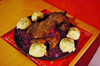 Ente mit Apfel - Orangen - F&uuml;llung 1