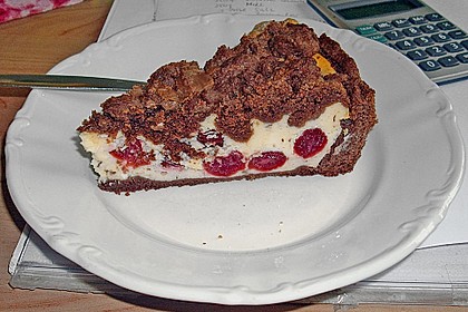 Michas Schoko - Streuselkuchen mit Quark - Kirschf&uuml;llung 4