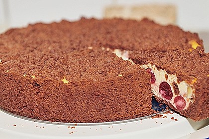 Michas Schoko - Streuselkuchen mit Quark - Kirschf&uuml;llung 5