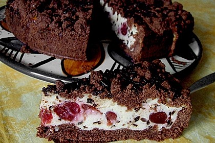 Michas Schoko - Streuselkuchen mit Quark - Kirschf&uuml;llung 6