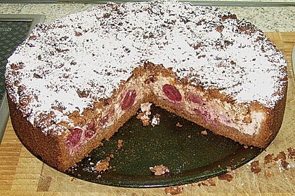 Michas Schoko - Streuselkuchen mit Quark - Kirschf&uuml;llung 9