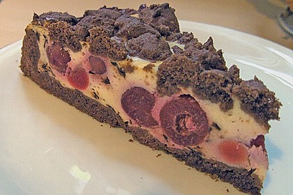 Michas Schoko - Streuselkuchen mit Quark - Kirschf&uuml;llung 11