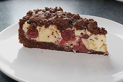 Michas Schoko - Streuselkuchen mit Quark - Kirschf&uuml;llung 12