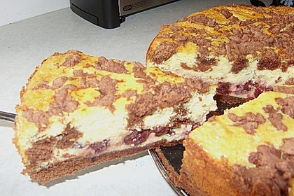 Michas Schoko - Streuselkuchen mit Quark - Kirschf&uuml;llung 14