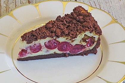 Michas Schoko - Streuselkuchen mit Quark - Kirschf&uuml;llung 15