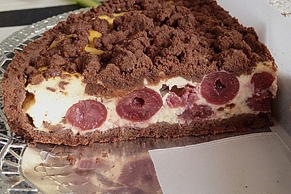 Michas Schoko - Streuselkuchen mit Quark - Kirschf&uuml;llung 17