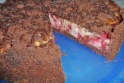 Michas Schoko - Streuselkuchen mit Quark - Kirschf&uuml;llung 21