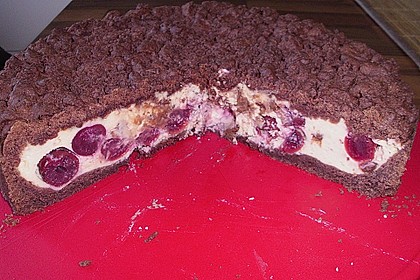 Michas Schoko - Streuselkuchen mit Quark - Kirschf&uuml;llung 23