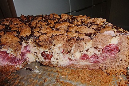 Michas Schoko - Streuselkuchen mit Quark - Kirschf&uuml;llung 25