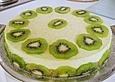 Frischk&auml;se - Kiwi - Torte