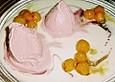 Hibiskuseis, Physaliskompott und Kokosso&szlig;e