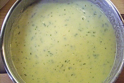 Kartoffelsuppe mit Frischk&auml;se