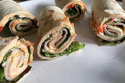 Party Wraps mit Frischkäse und Putenbrust von pukkimaus04 Chefkoch de