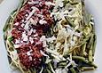 Gr&uuml;ne Bohnen - Spaghetti