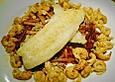 Asiatisch inspirierter Tilapia mit Krebsen auf Wintergem&uuml;se