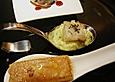 Ziegenk&auml;se - Strudel auf Lauchmus mit Haselnuss - Sirup