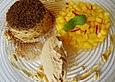 Soufflee von wei&szlig;er Schokolade, Honeybusch - Eis