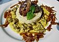 Leber und Herz vom Zicklein, Couscous und s&uuml;&szlig; - saure Petersilienwurzel