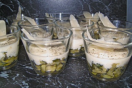 Zucchinikaviar mit Parmesancreme 19