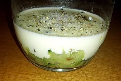 Zucchinikaviar mit Parmesancreme 15